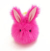 Girly the rainbow bunny stuffed animal plush toy front view.