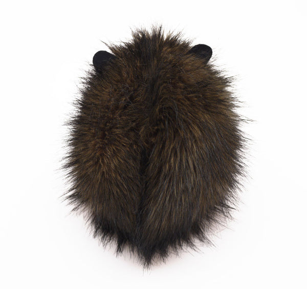 Beaver the brown guinea pig stuffed animal plush toy back view.
