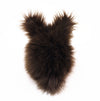 Charlie the chocolate brown bunny stuffed animal plush toy back view.