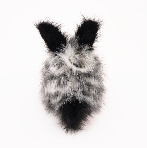 Leopold the Spotted Bunny Stuffed Animal Plush Toy back view.