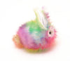 Prism the Rainbow Bunny Stuffed Animal Plush Toy side view.