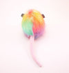 Rainbow Prism Opossum Stuffed Animal Plush Toy back view.