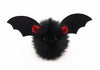 Vlad the Red Eared Black Bat Stuffed Animal Plush Toy front view.
