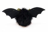 Fang the green eared black bat stuffed animal plush toy back view.