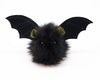 Fang the green eared black bat stuffed animal plush toy front view.