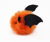 Luna the Orange Bat Stuffed Animal Plush Toy side view.