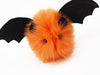 Luna the Orange Bat Stuffed Animal Plush Toy close up view.
