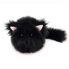 Poe the All Black Cat Stuffed Animal Plush Toy medium size front view.