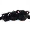Poe the All Black Cat Stuffed Animal Plush Toy group shot.