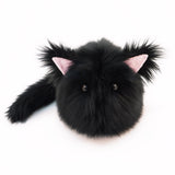 Poe the All Black Cat Stuffed Animal Plush Toy large size front view.