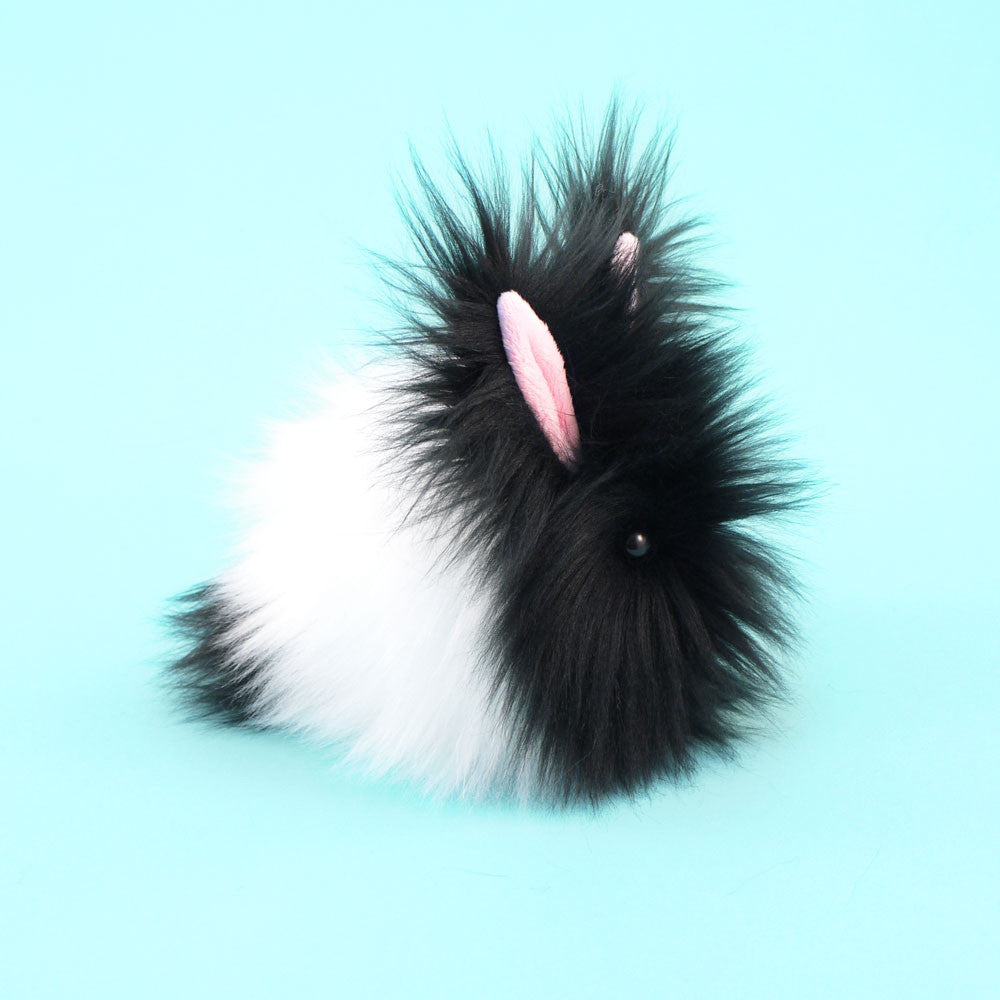 Oscar the Black and White Bunny Stuffed Animal Plush Toy