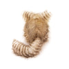 Tiggy the Cream and Brown Striped Cat Stuffed Animal Plush Toy back view.