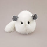 Bianca the white chinchilla stuffed animal plush toy front view.