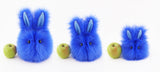 Blueberry Bunny with apple to show scale.