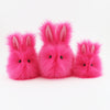Petunia the Hot Pink Easter bunny plush toy, group shot..