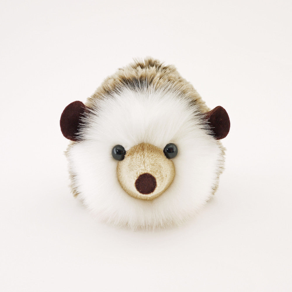 Sebastian the Brown Hedgehog Stuffed Animal Plush Toy front view.