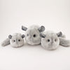 Comet the Light Grey Chinchilla Stuffed Animal Plush Toy group shot 1.