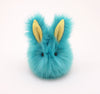 Breeze the aqua blue bunny stuffed animal plush toy front view.