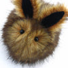 Rusty the Brown Bunny Stuffed Animal Plush Toy close up view.