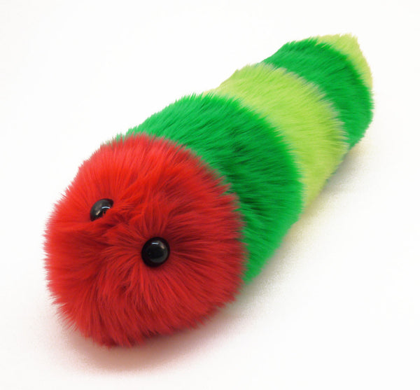 Reed the Snuggle Worm Stuffed Animal Plush Toy angled view 2.