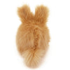 Honey the tan bunny stuffed animal plush toy back view.