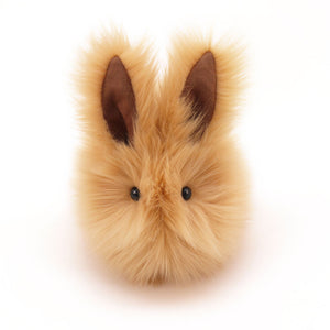 Honey the tan bunny stuffed animal plush toy front view.