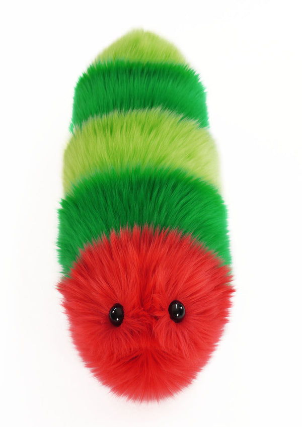 Reed the Snuggle Worm Stuffed Animal Plush Toy front view.