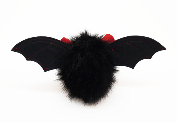 Vlad the Red Eared Black Bat Stuffed Animal Plush Toy